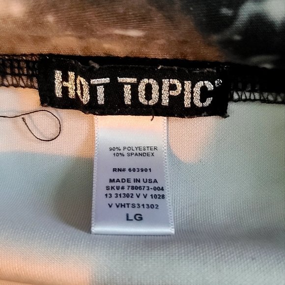 Hot Topic black galaxy mini skirt szL STUNNING! NWT - Picture 2 of 4